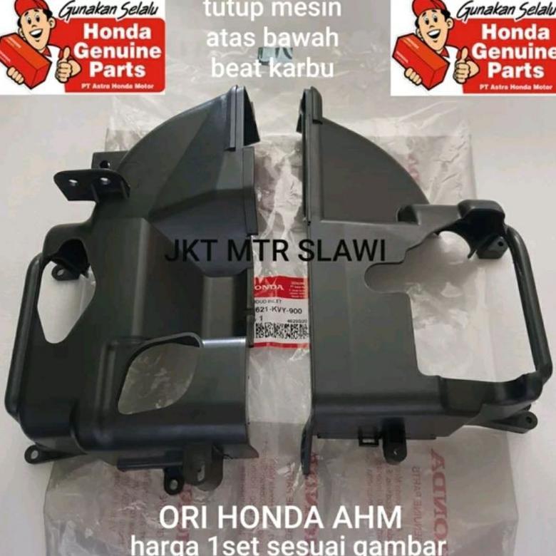 19621 KVY 900 COVER TUTUP MESIN ATAS BAWAH BEAT KARBU KVY ASLI HONDA