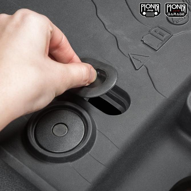 polariize / Mopar All-Weather Floor Mats Jeep Wrangler Rubicon JL 4xE Karpet Karet Mopar Jeep Wrangl