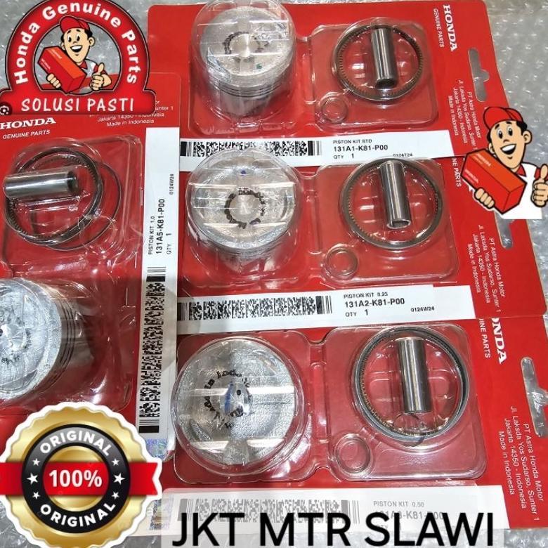 PISTON KIT K81, PISTON, RING, PEN PISTON BEAT STREET ESP, BEAT POP, BEAT F1 2015-2019, SCOOPY F1, VA