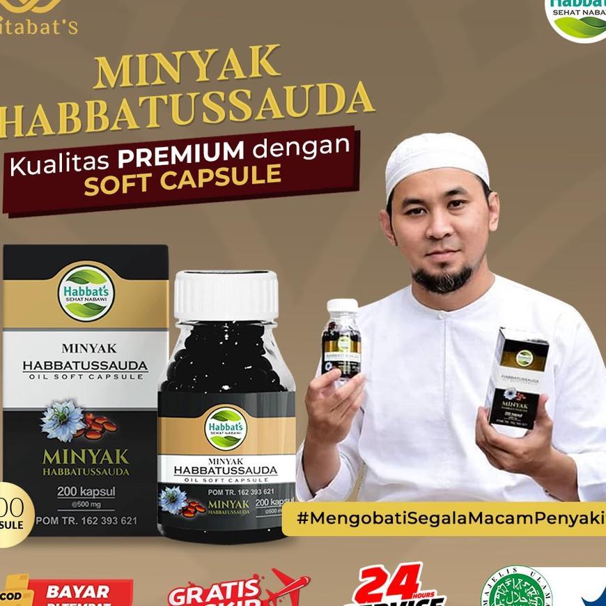 Habbatussauda Oil Soft Capsule Promil Extra Minyak Kapsul Jinten Hitam Obat Herbal Tradisional