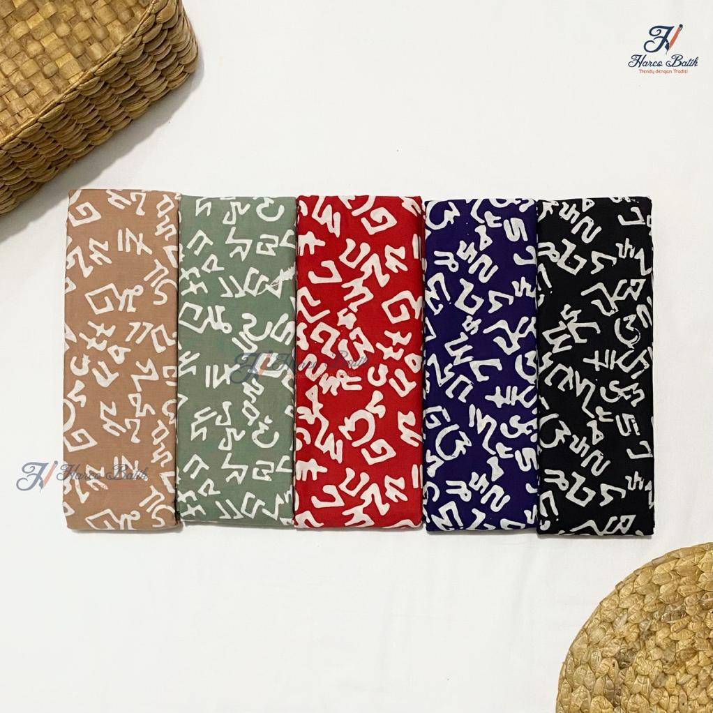 Harco Batik Kain Batik Cap Handmade Motif Aksara Sunda
