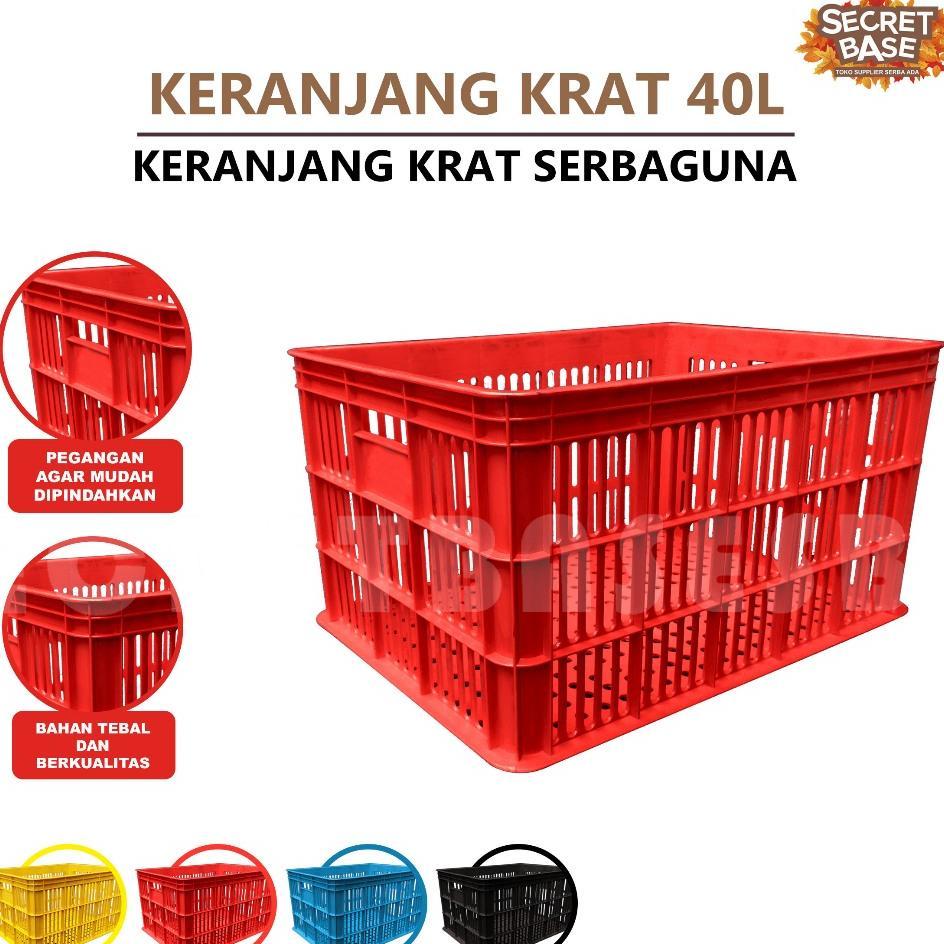 Krat 40 Liter - Krat Piring Buah / Keranjang Pakaian / Krat Serbaguna