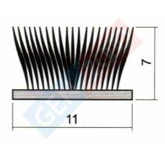 Big Mohair / Bulu Mohair Besar / Seal Bulu Aluminium Per Meter