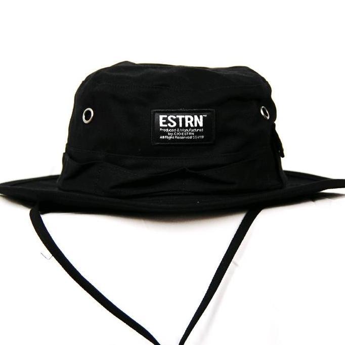 Bucket Hat Topi bucket Topi Rimba / Hitam