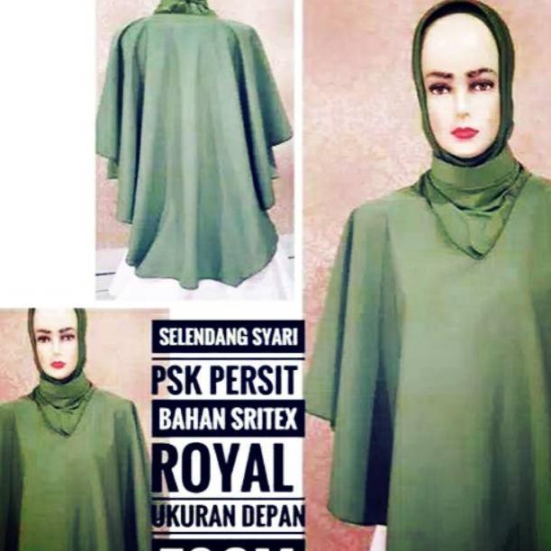Slendang Syar'I Persit Bahan Sritex Royal Panjang 70 Lebar 1 M