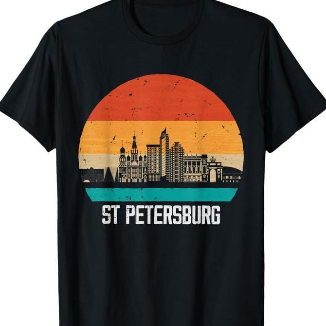 KAOS ST PETERSBURG RUSIA RUSSIA - BAJU RUSSIA ST PETERSBURG RUSIA - SOUVENIR RUSIA PETERSBURG BANYAK