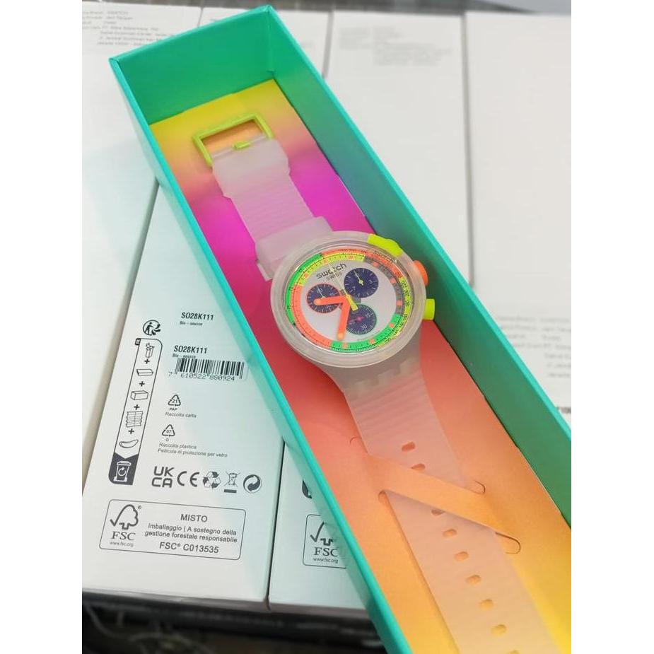 Jam Tangan SWATCH Original Big Bold SB02K100 SWATCH NEON JELLY Original