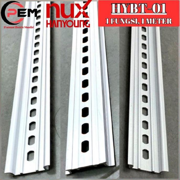 HANYOUNG NUX REL MCB DIN RAIL ALUMUNIUM HYBT-01 HY BT01 BT-01 1F 1 FUNGSI 1 FUNGSI