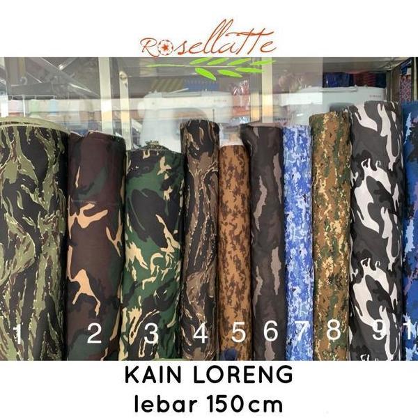 Kain Loreng Seragam Tentara Camo Army