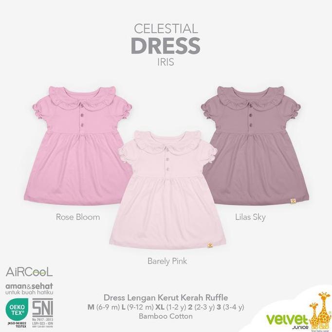 Velvet Junior Celestial Dress - Dress Anak Iris - Celestial 9