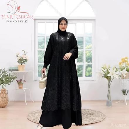 Best Seller Innara Dress Baju Gamis Wanita Muslimah Terbaru Bahan Ceruty Babydoll Mix Borkat Premium