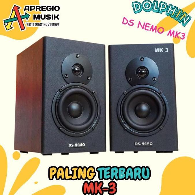 fahmifahstore / Dolphin Sound DS NEMO DS-Nemo MK3 MK 3 MK III Speaker Monitor Flat 4 inch Diskon