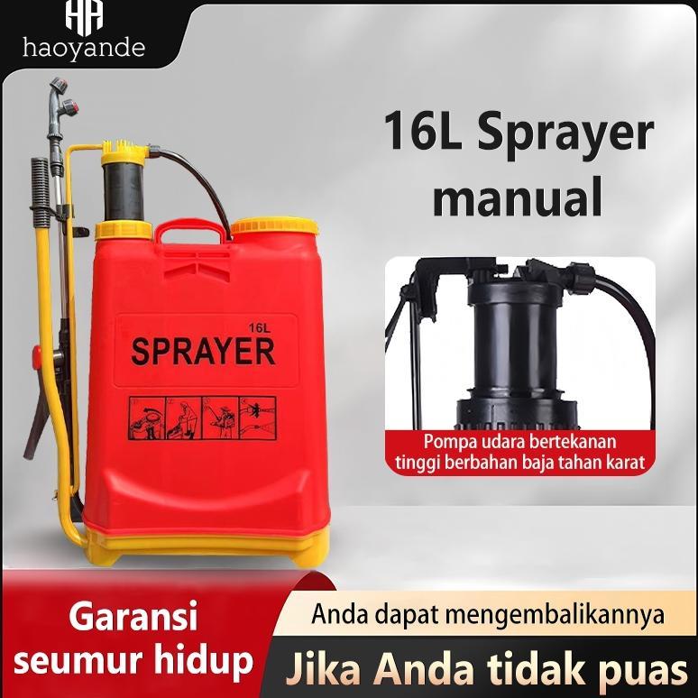 hmxhao Sprayer Manual 16Liter Knapsack Sprayer Alat Semprot Tanaman Pertanian Termurah