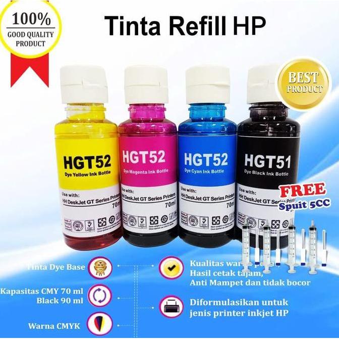 Paket Tinta Refill HP 680 682 Black Color 2135 2335 2336 2337 2775