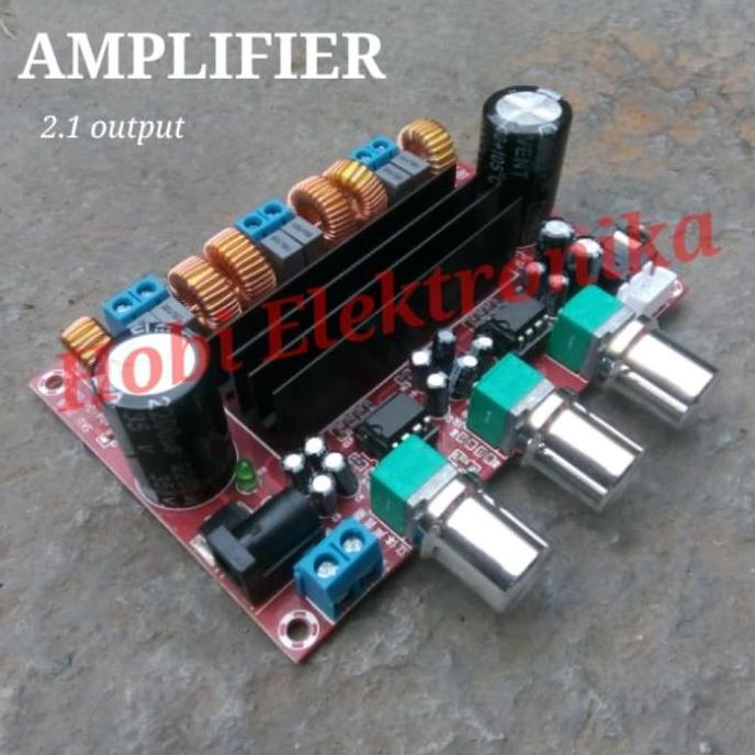 fahmifahstore / Digital Audio Amplifier 2.1 TPA3116D2 2x50watt plus Subwoofer 100watt Diskon