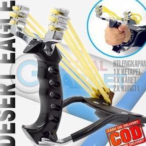 Promo Ketapel Modern Tactical Aluminium Slingshot / Plinteng Ktapel Catapult
