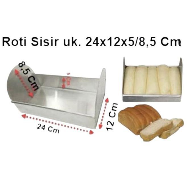 Loyang Cetakan Roti Sisir uk. 24 x 12 x 5/8,5 Cm / uk. 24x12x5 cm Aluminium