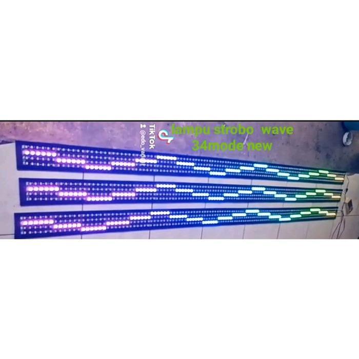 LAMPU STROBO WAVE 34 MODE 12V/24 MOBIL TRUCK & BUS CAR KABEL - KENDARAAN ORIGINAL DAN TERPERCAYA