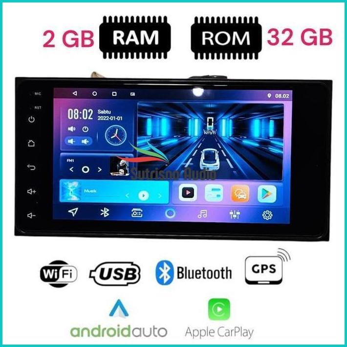 Head Unit Android 7 Inch Dhd Untuk Sigra Calya Avanza Innova Soket Pnp