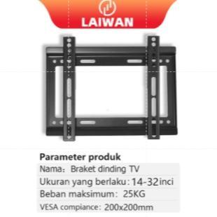 LAIWAN Bracket TV Dudukan Smart TV LED TV Yang Dapat Disesuaikan[14 inch-60 inch]
