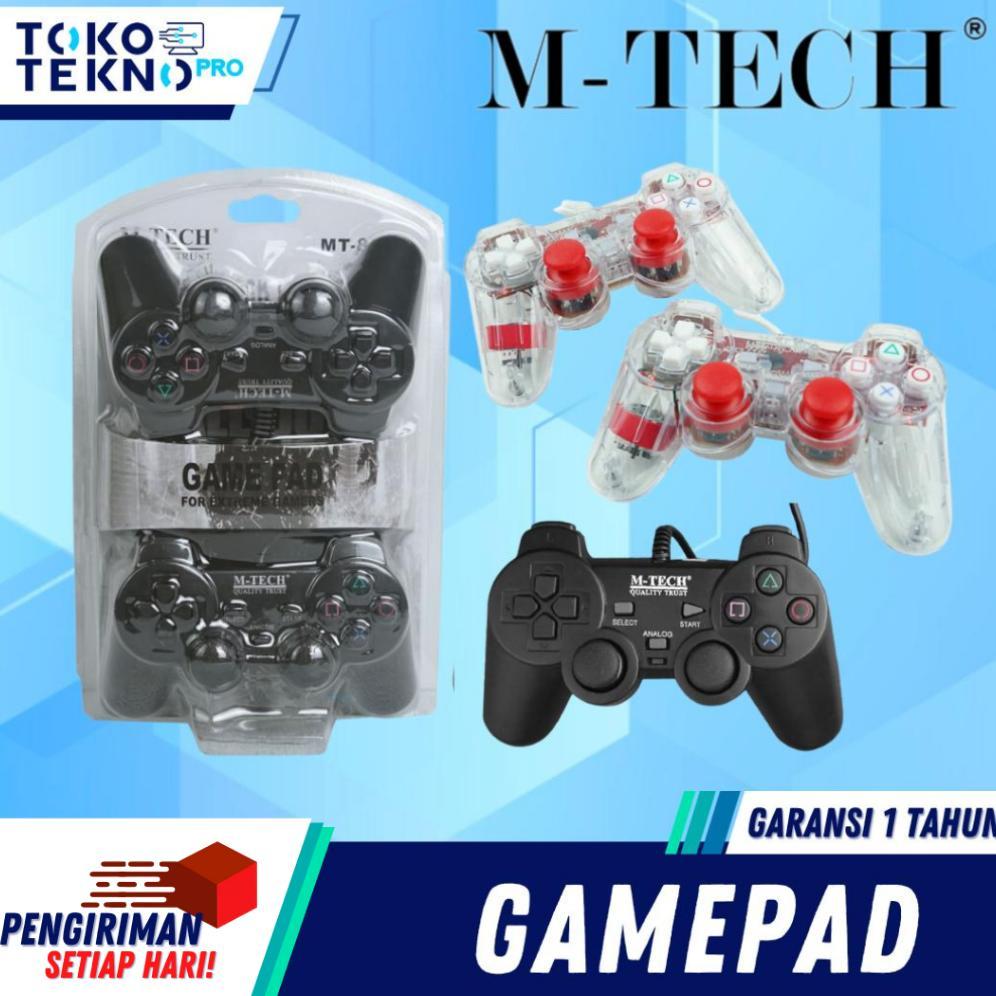 M-Tech Gamepad Stik PC Joystick Stick PC Double Getar Garansi Resmi Original