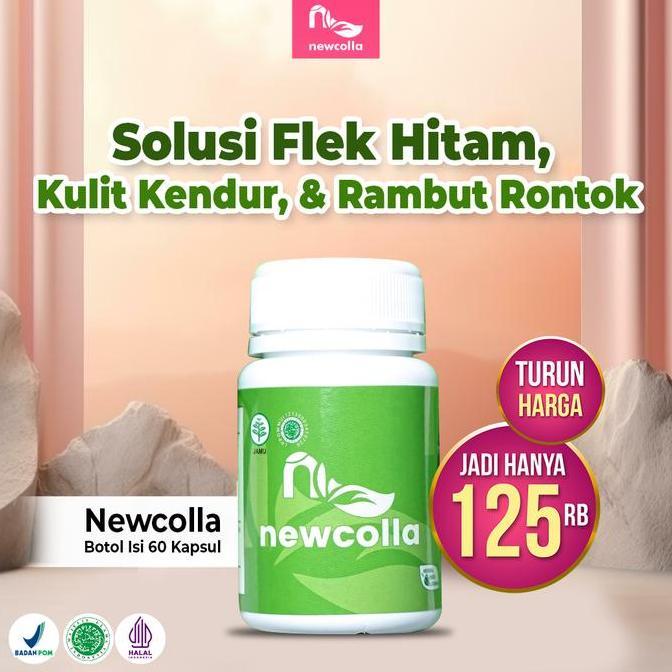 Newcolla colagen gamat susu kambing  membantu mencerahkan wajah
