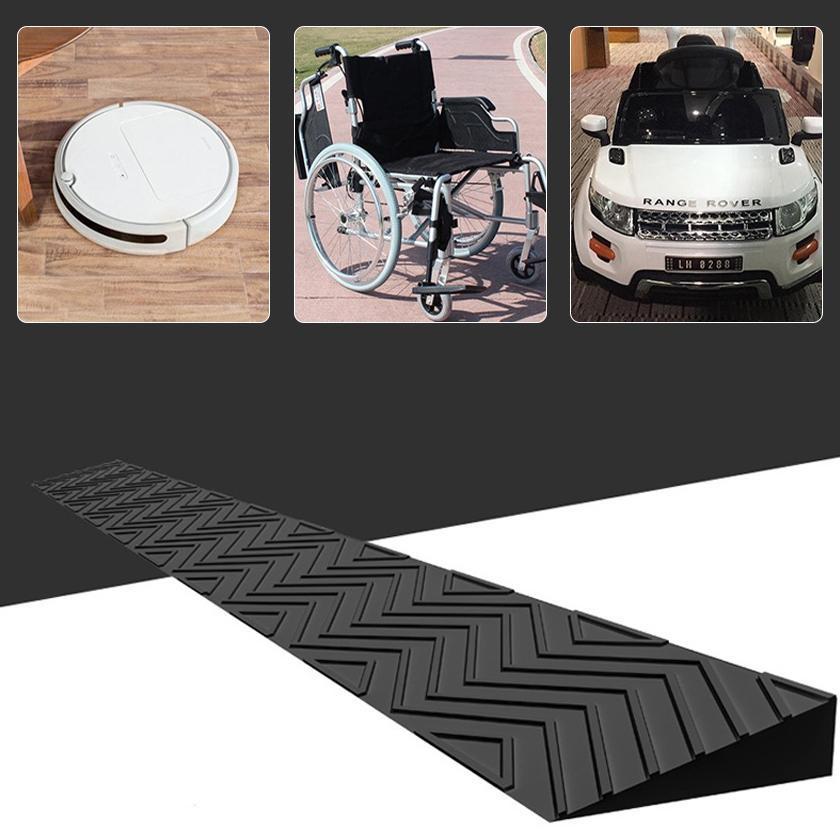 Papan Tanjakan Karet Sepeda Motor / Pijakan Motor Wheelchair Rubber Ramp Ramp Dari Curb Ramp / Tanja