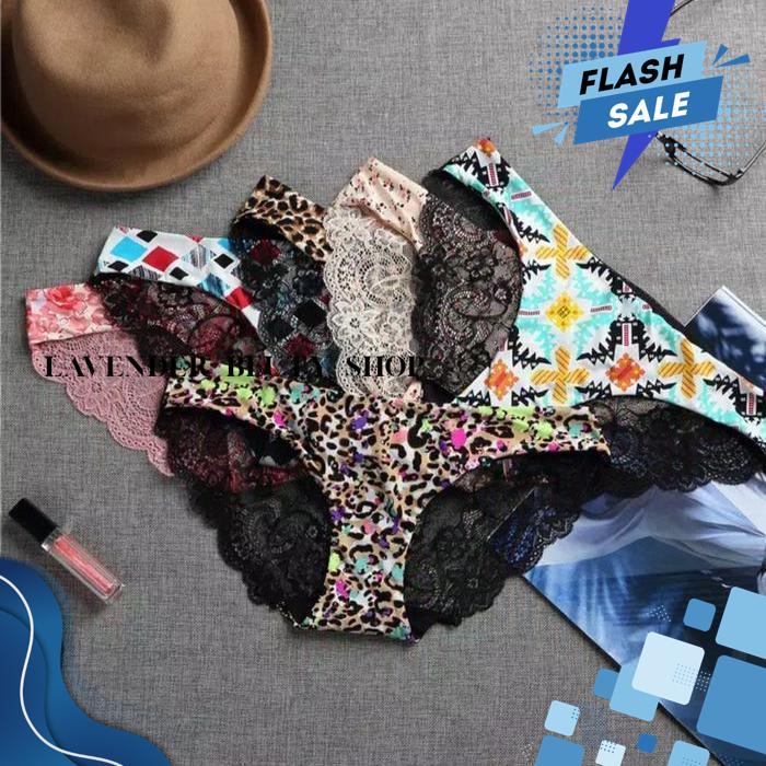 CELANA DALAM SEXY LYCRA LACE MOTIF KOTAK-KOTAK CD 981 KXI BY LAVENDER BEAUTY SHOP