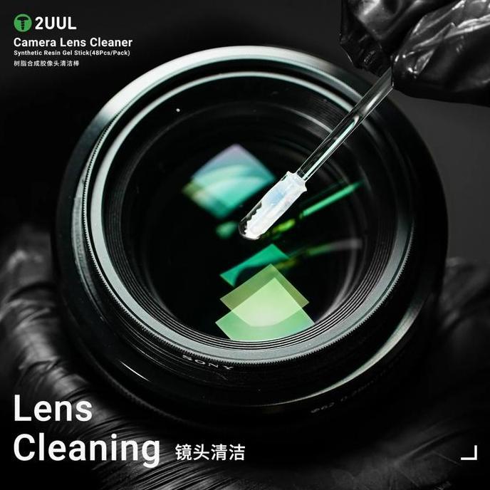 Gel Pembersih Camera 2UUL CL21 Camera Lens Cleaner Synthetic Resin Gel Stick Type 48PCS