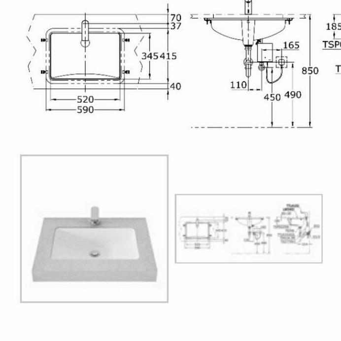WASTAFEL KOTAK TOTO LW 540 J/WASTAFEL TANAM TOTO LW540J/WASTAFEL MURAH