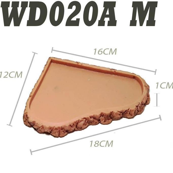 WD020B FEEDING DISH CORNER TEMPAT MAKAN KURA SULCATA TORTOISE IGUANA