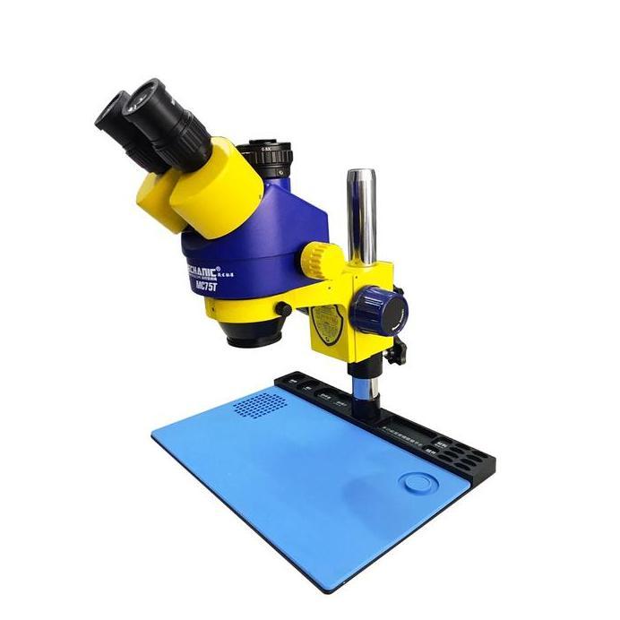 MICROSCOPE TRINOKULAR MECHANIC MC75T PLUS ALMUNIUM ALLOY