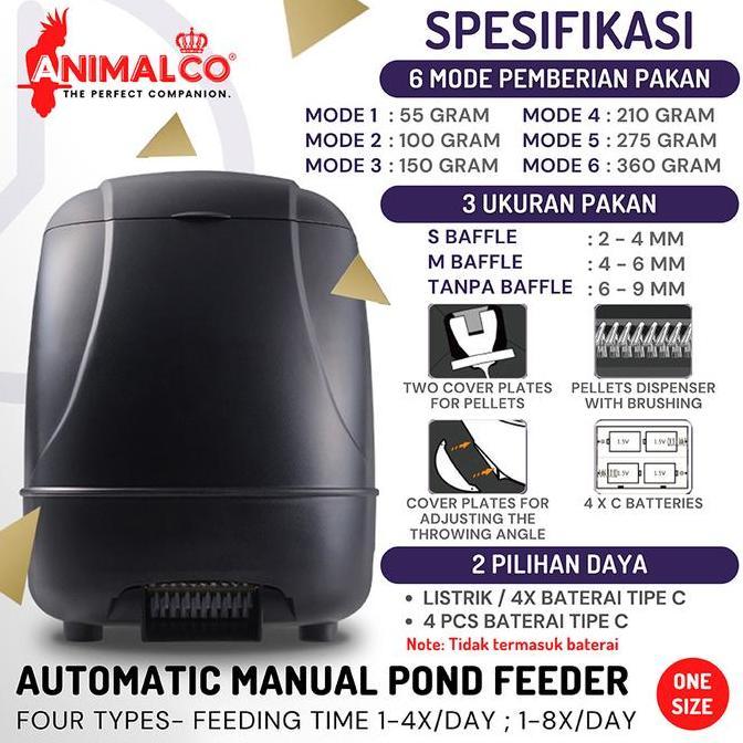 PEMBERI MAKAN IKAN OTOMATIS 10 L / FISH POND FEEDER/ KOI FEEDER KOLAM