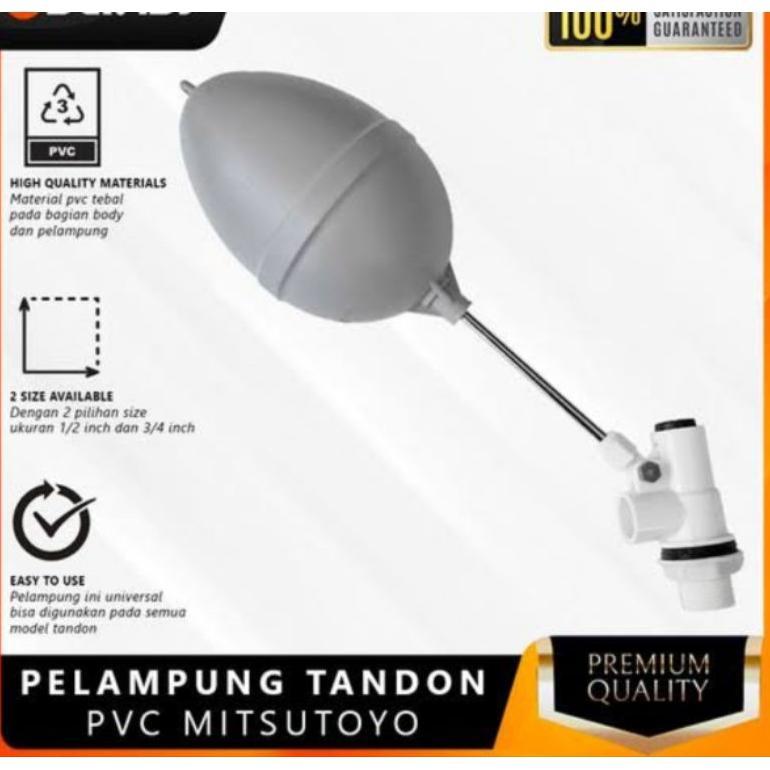 NEW Pelampung Bola PVC 1/2 3/4 1 inch Tandon Bak Air Toren Kran Otomatis [terbaik][terlaris]