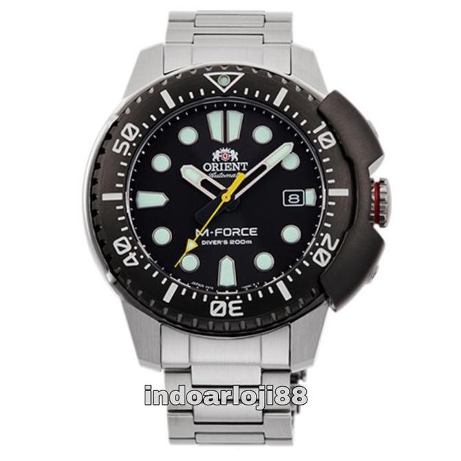 Orient M-Force RA-AC0L01B00B Diver 200m Black Dial Stainless Steel