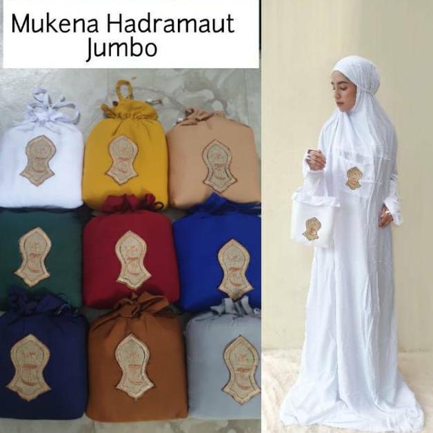 Promo  Gallery Mukena Hadramaut Jumbo Mukena Terusan Motif Terompah