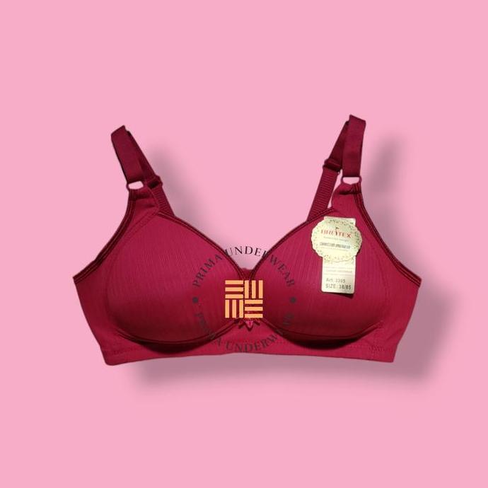 BRA BREITEX 3305 EKSTRA JUMBO WANITA DEWASA CUP C-D KAIT 3 PREMIUM BUSA TIPIS TANPA KAWAT FULL CUP M