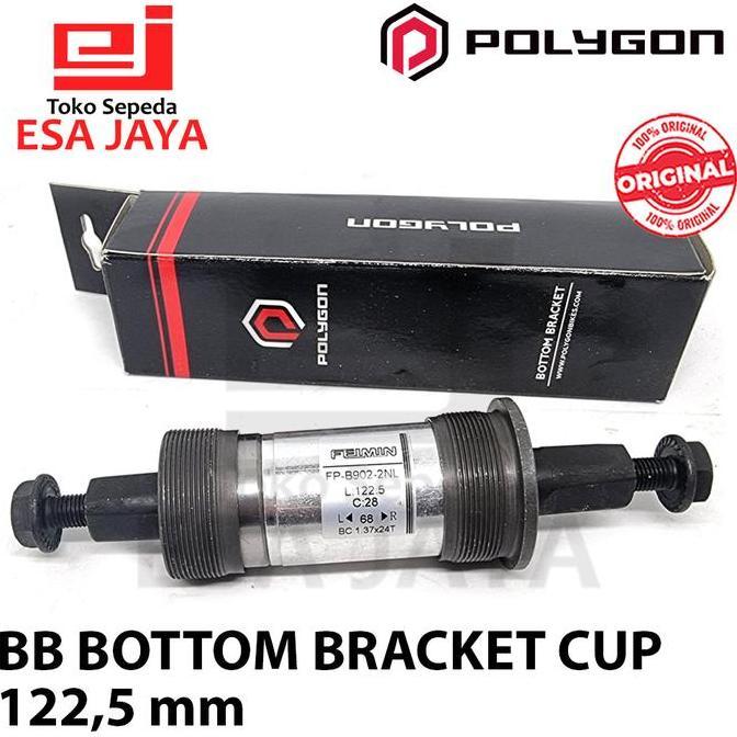 BB Bottom Bracket Kotak Polygon 122 mm Bearing Laker Sepeda Original