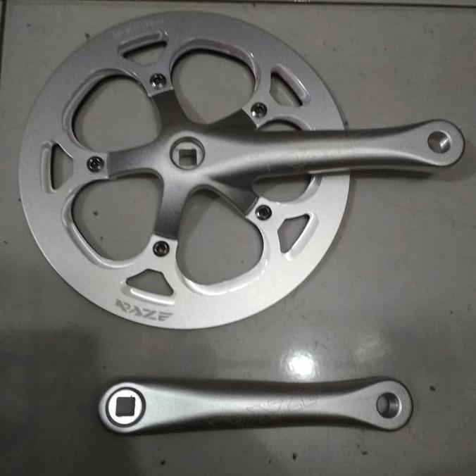 single crank sepeda lipat RAZE 54t silver BB kotak