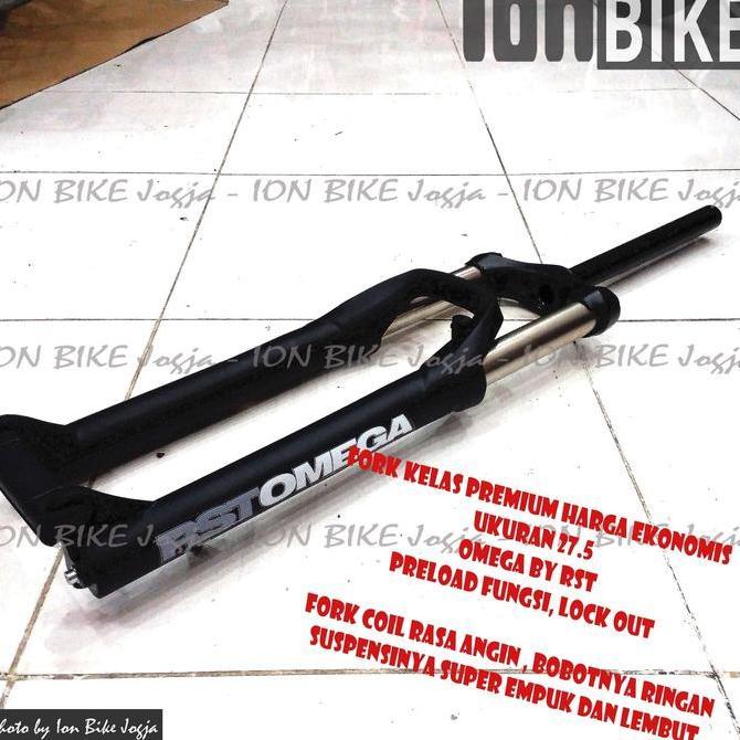 Fork RST Omega 27.5 Travel 120 Lock - Fork sepeda MTB oversize