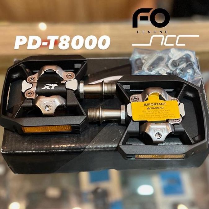 SHIMANO DEORE XT PD-T8000 PEDAL CLEAT MTB / SHIMANO PEDAL FLAT DAN CLEAT / SHIMANO PEDAL FLAT CLEAT 