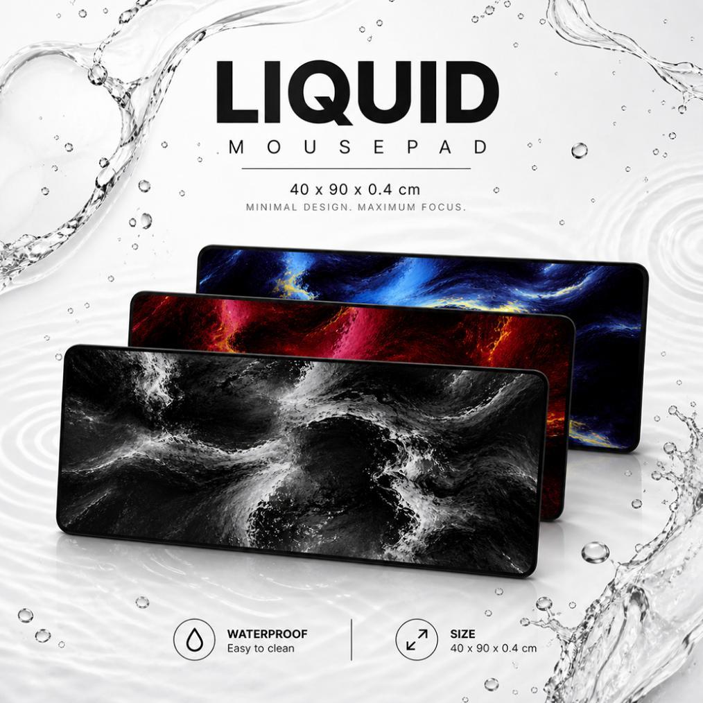 Galatix Liquid Mousepad Gaming Waterproof Speed Surface XXL 40x90cm x 4mm Tebal