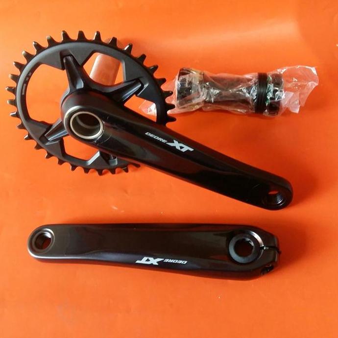 Crank Shimano Deore XT M8100 Single 34T with BB MT800