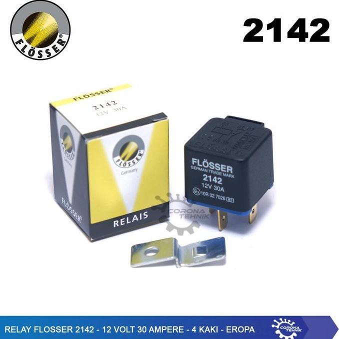 lokalapa / Relay Flosser 2142 - 12 Volt 30 Ampere - 4 Kaki - Eropa Diskon