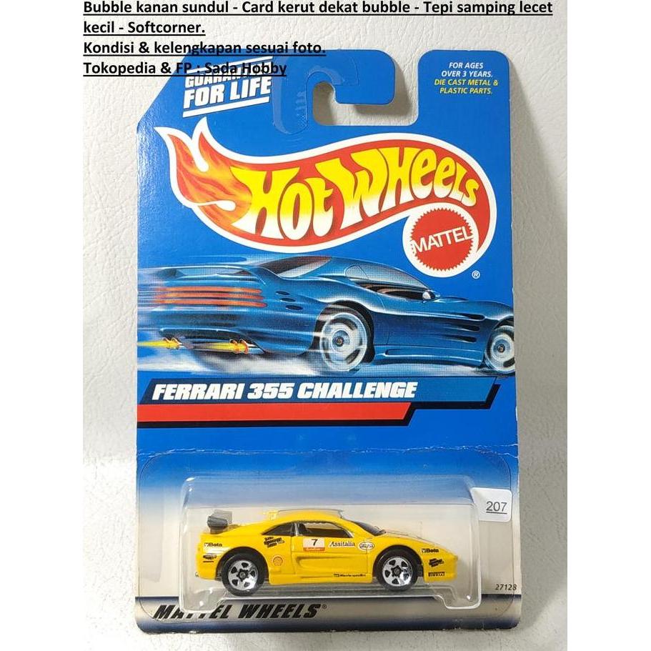 HOT WHEELS HOTWHEELS FERRARI 355 CHALLENGE NO 7 KUNING CADATOYS