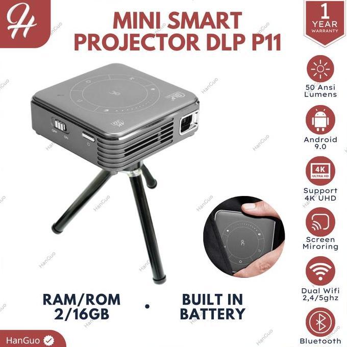 DLP P11 Mini Projector Android | Projector DLP P11 Android 9 Miracast