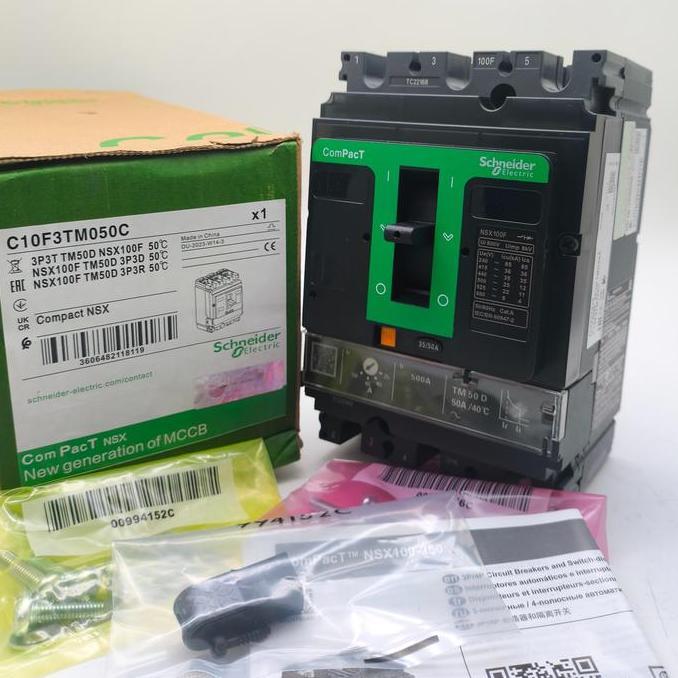 nyomanpauz / MCCB Breaker NSX100F 3P 50A 36ka NSX 100 F 3P 50A TM50D Diskon