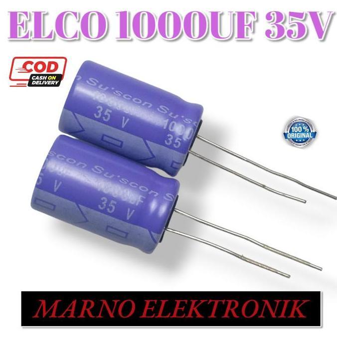 ELCO 1000UF 35V 1000 UF 35 V ASLI ORIGINAL A2162