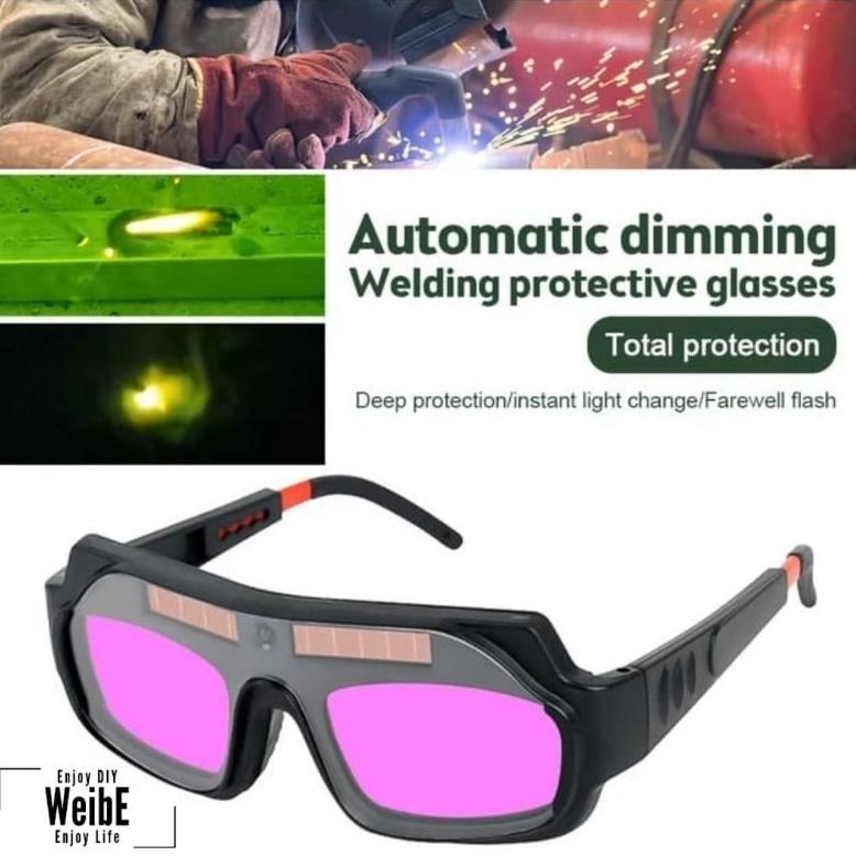 NEW Kacamata Las Otomatis Dual Glass Auto Dark [terbaik][terlaris]