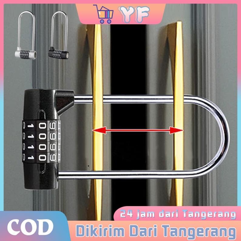 leles 5 Digit Gembok Kode Angka Untuk Pagar / Stainless Steel Padlock / Gembok Besar